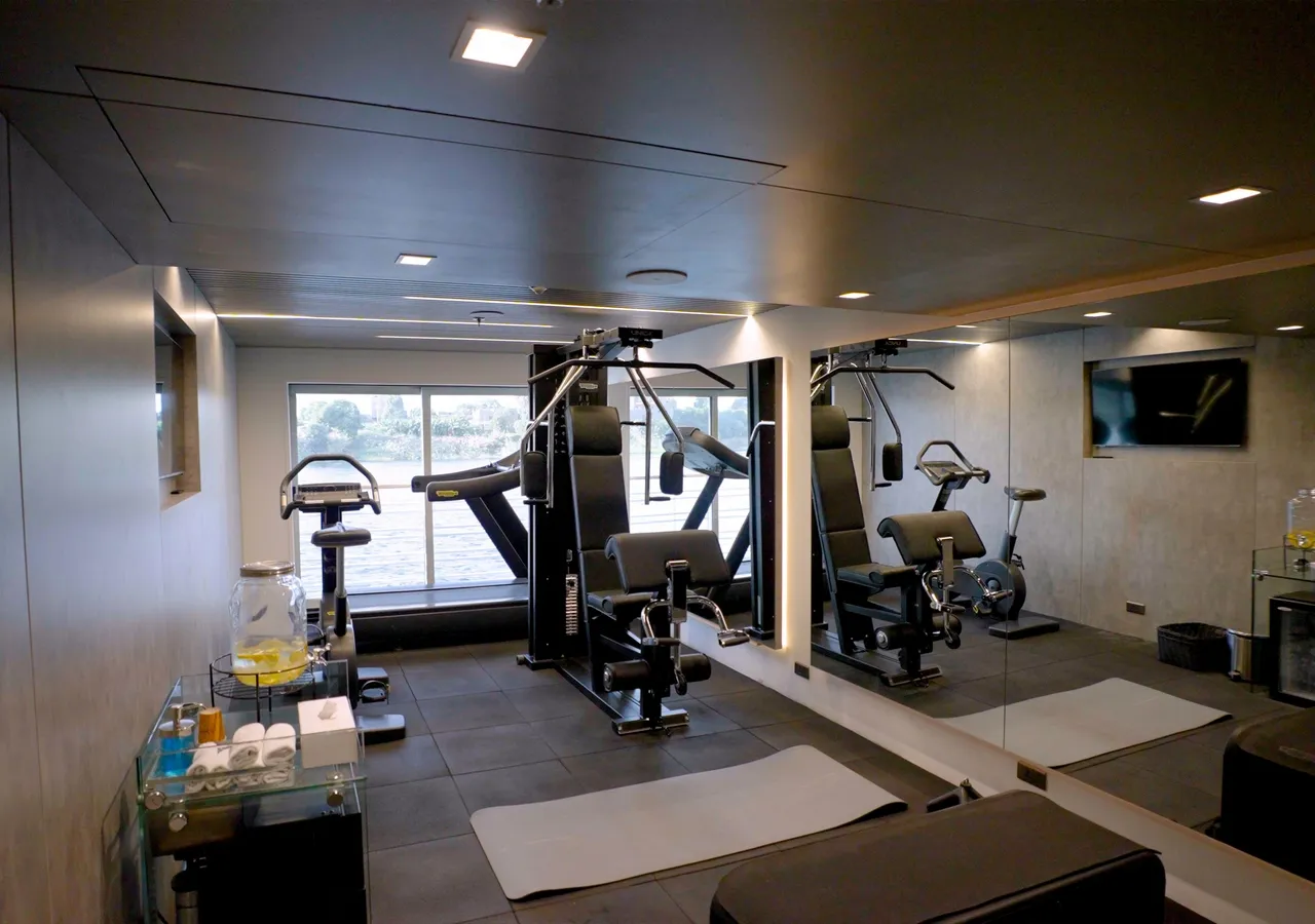Gym aboard the Farah Nile Cruise Nile cruise